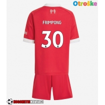 Otroške Nogometnih dresov Liverpool Jeremie Frimpong #30 Domači 2025-26 Kratki rokavi (+ hlače)